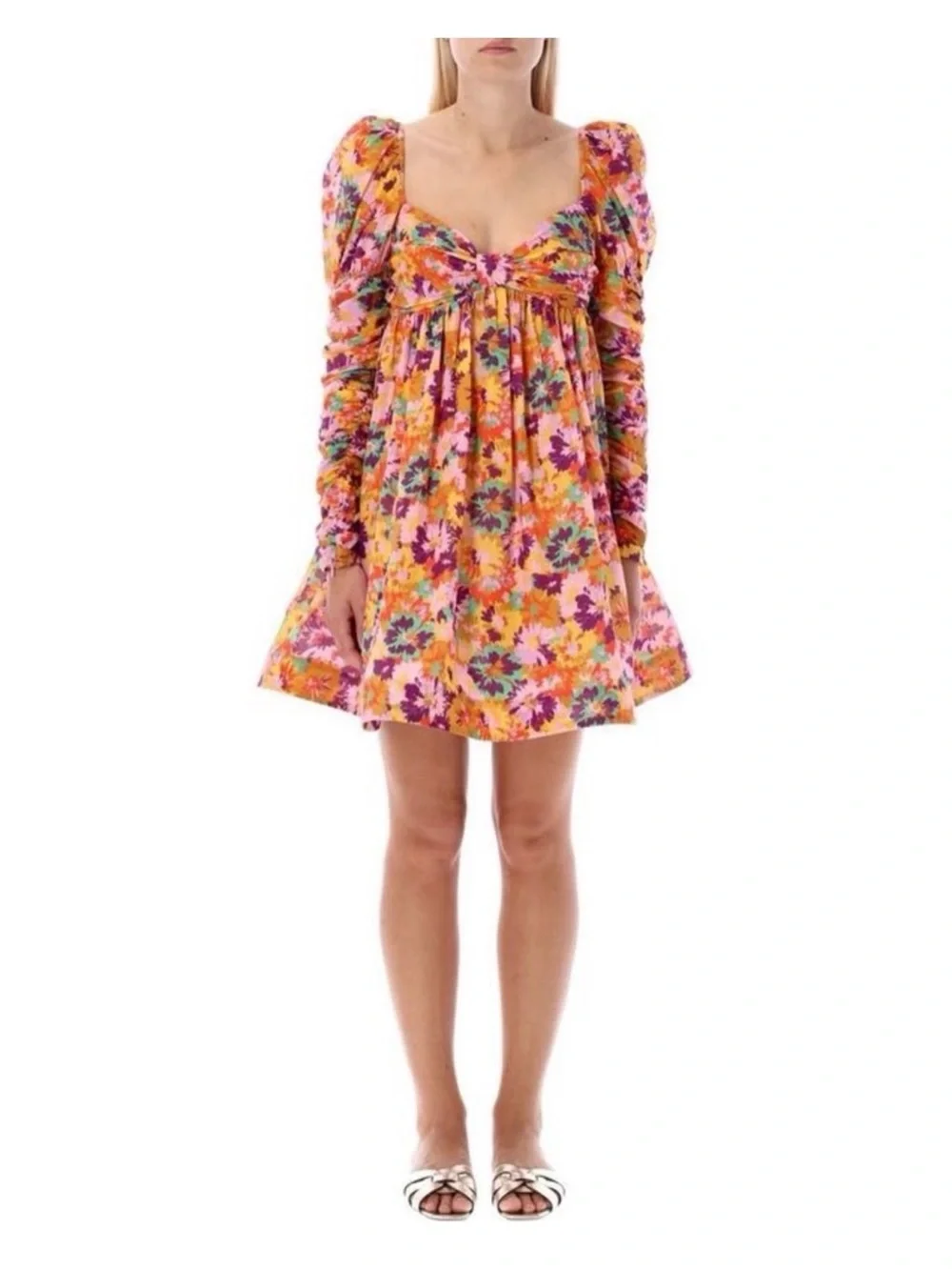 ZIMMERMANN Ruched floral print cotton voile mini - Picture 2 of 11